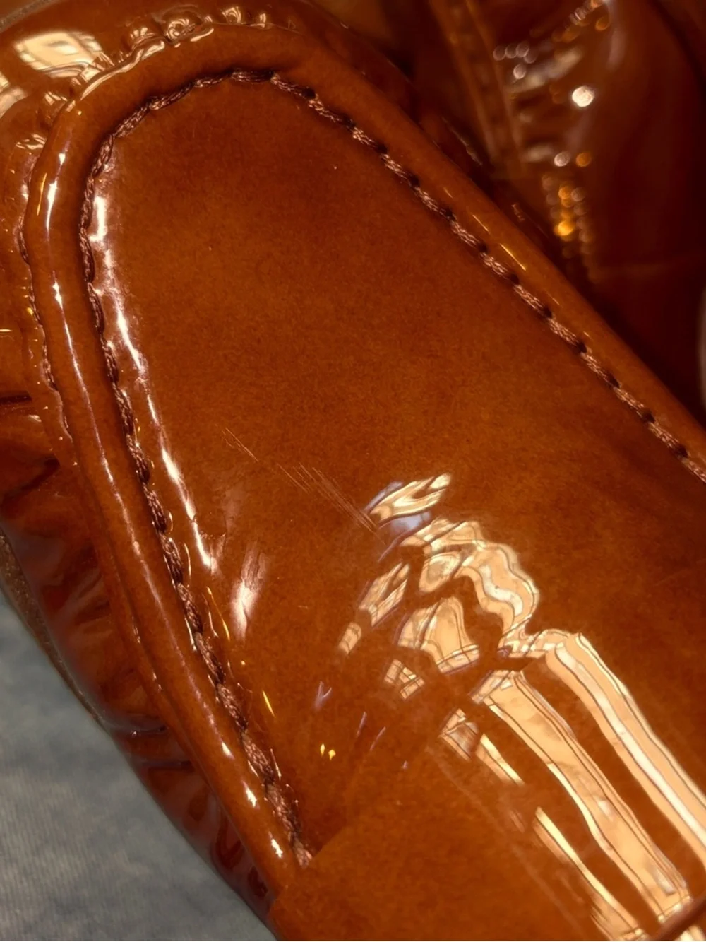 Steve Madden - Women’s 8.5 Patent Leather Block Heel Loafers - Picture 7 of 7